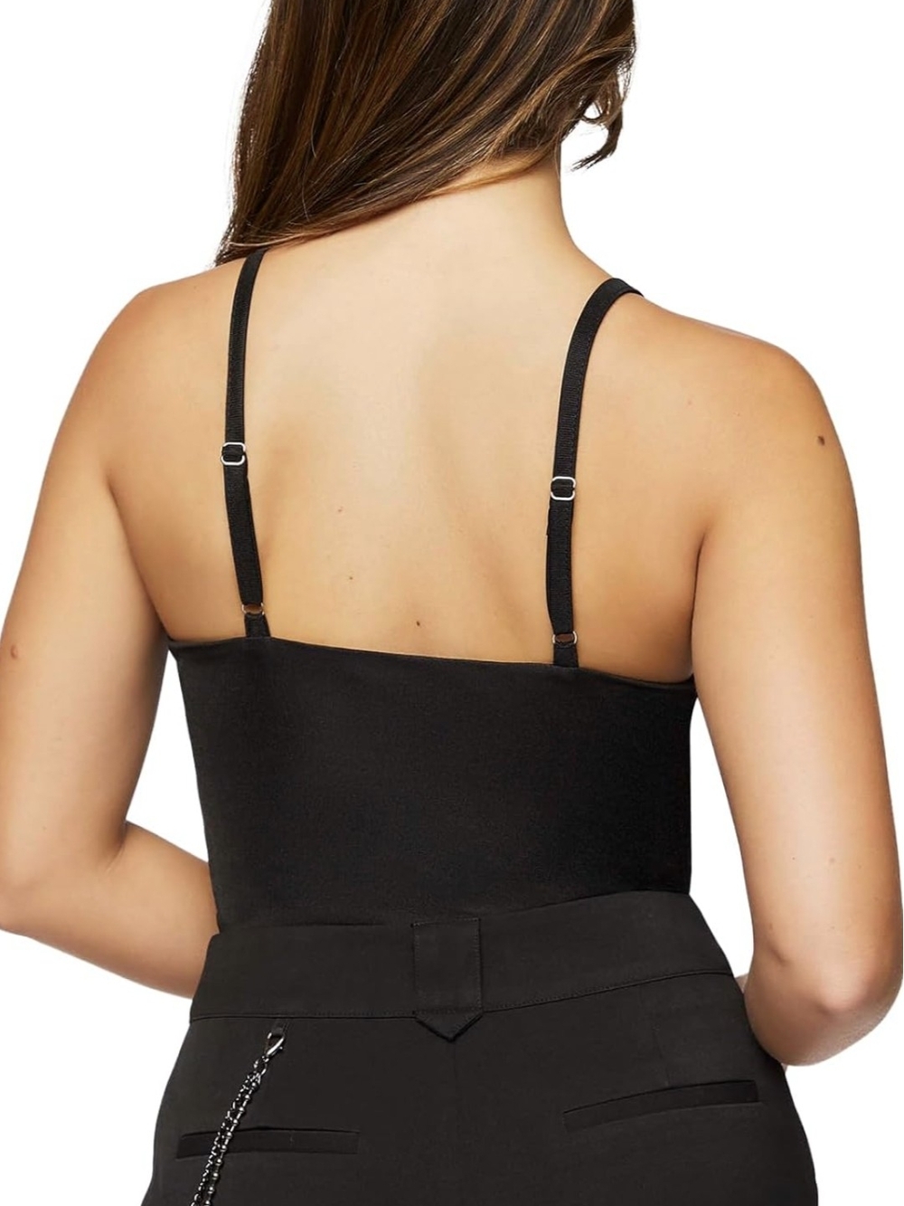Black Ruched Bodysuit - Picture 4 of 6